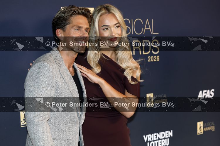 Leusden 20 mei 2026
Andre Hazes en zijn vriendin Noa Braaf voor het eerst samen op een rode loper tijdens het Musicalawards Gala bij AFAS>