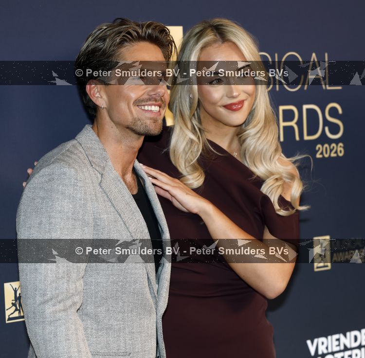 Leusden 20 mei 2026
Andre Hazes en zijn vriendin Noa Braaf voor het eerst samen op een rode loper tijdens het Musicalawards Gala bij AFAS>
