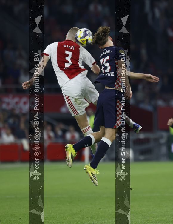 Amsterdam, 2 Mei 2026
Kompetitiewedstrijd AJAX-PSV, eindstand 2-2
Anton Gaaei met Joel v d Berg