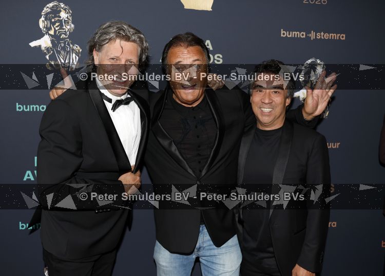 Amsterdam 8 juni 2026
Buma awards in de schouwburg van Amsterdam . Bram Konings Edwin v Hoevelaak en Marcel Fisser