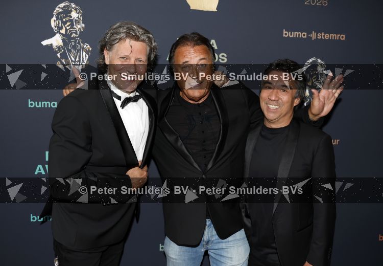Amsterdam 8 juni 2026
Buma awards in de schouwburg van Amsterdam . Bram Konings Edwin v Hoevelaak en Marcel Fisser