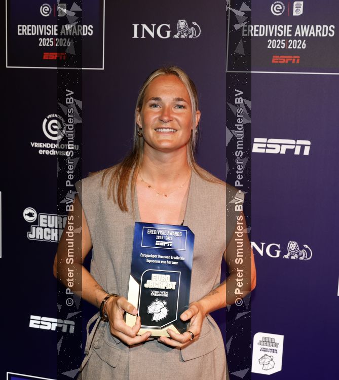Maarssen 25 mei 2026
Voetballer van het jaar gala in de Fabrique in Maarssen . ESPN organiseert het . Desiree v Lunteren