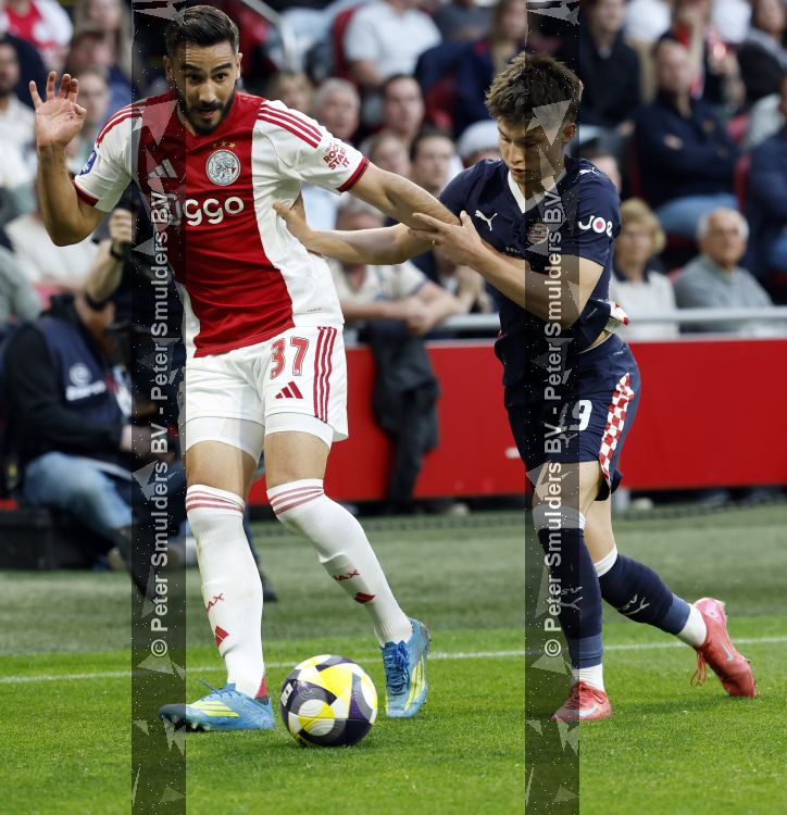 Amsterdam, 2 Mei 2026
Kompetitiewedstrijd AJAX-PSV, eindstand 2-2
Esmir Bajraktarevic  en Josip Sutalo
