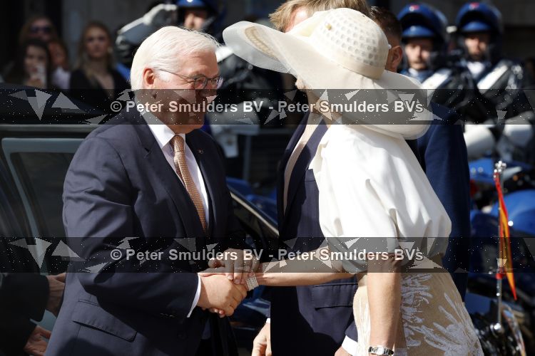 Amsterdam 9 juni 2026
Op uitnodiging van Zijne Majesteit de Koning - Koning Willem Alexander en Koningin Maxima brengt de bondspresident van Duitsland, Frank-Walter Steinmeier, een staatsbezoek aan Nederland. Hij wordt hierbij vergezeld door zijn echtgenote Elke BÃ¼denbender.