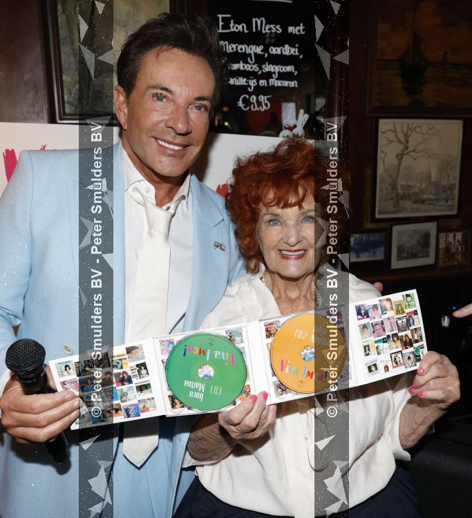 Laren 13 mei 2026
Imca Marina viert haar 85e verjaardag bij het bonte Paard in Laren . Gerard Joling reikte de eerste cd uit 