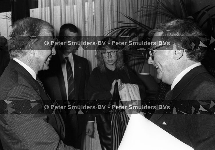 Eindhoven, 28 oktober 1988
Aankomst Jimmy Carter met zijn echtgenote Rosalyn Carter