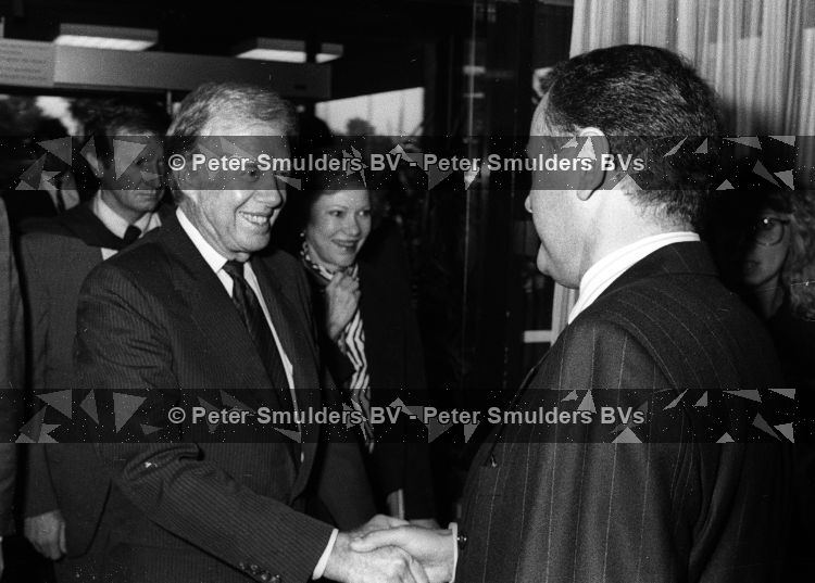 Eindhoven, 28 oktober 1988
Aankomst Jimmy Carter met zijn echtgenote Rosalyn Carter
