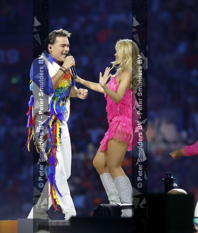 Amsterdam 20 juni 2026
Concert Toppers in de Johan Cruijff arena . 
Jeroen v d Boom en Stephanie Klaver Kemps