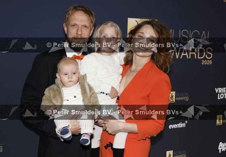 Leusden 20 mei 2026
Musical awards gala bij AFAS in Leusden .Joris Willem Smit met vrouw en kinderen 