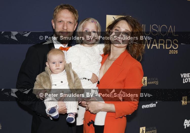 Leusden 20 mei 2026
Musical awards gala bij AFAS in Leusden .Joris Willem Smit met vrouw en kinderen 