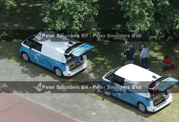 Eindhoven,17 Juni 2026
Mensen van het kadaster voor het nieuwe Rijksmuseum Eindhoven waren vandaag aan het meten