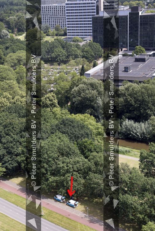 Eindhoven,17 Juni 2026
Mensen van het kadaster voor het nieuwe Rijksmuseum Eindhoven waren vandaag aan het meten