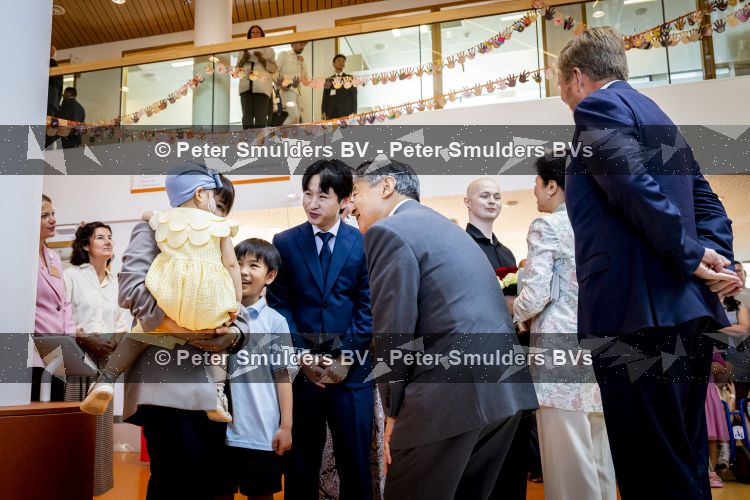 Utrecht, 19 Juni 2026 Keizer Nahurito, keizerin Masako van Japan en Koning Willem-Alexander en Koningin Maxima bezoeken het Prinses Maxima centrum voor kinder oncologie tijdens de derde dag van het Japanse staatsbezoek aan Nederland.