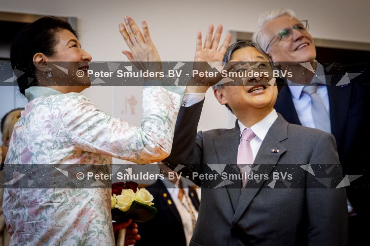 AMSTELVEEN  19 Juni 2026Keizer Nahurito, keizerin Masako van Japan tijdens een boomplant ceremonie in het Japanse Bloesempark tijdens de derde dag van het Japanse staatsbezoek aan Nederland.