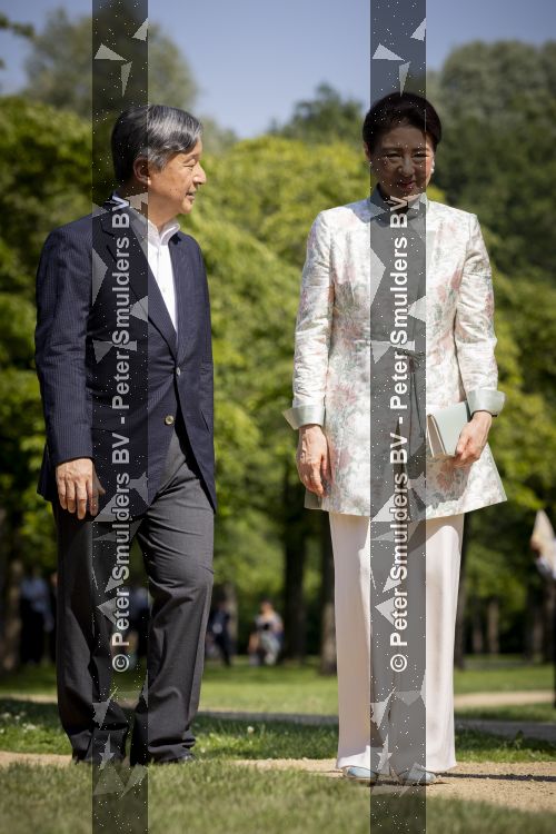 AMSTELVEEN  19 Juni 2026Keizer Nahurito, keizerin Masako van Japan tijdens een boomplant ceremonie in het Japanse Bloesempark tijdens de derde dag van het Japanse staatsbezoek aan Nederland.