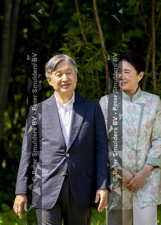 AMSTELVEEN  19 Juni 2026Keizer Nahurito, keizerin Masako van Japan tijdens een boomplant ceremonie in het Japanse Bloesempark tijdens de derde dag van het Japanse staatsbezoek aan Nederland.