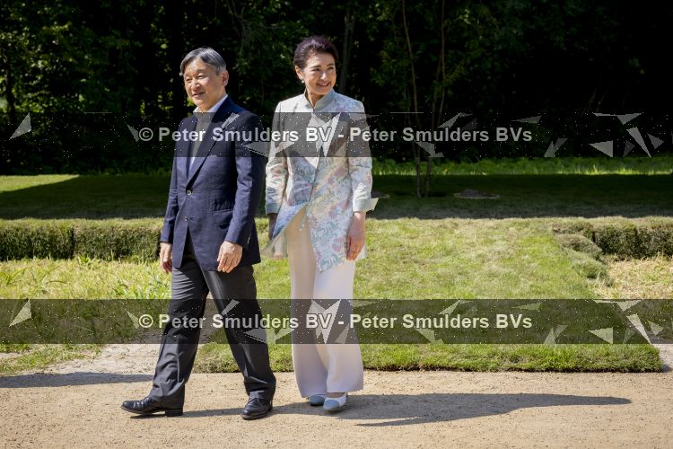 AMSTELVEEN  19 Juni 2026Keizer Nahurito, keizerin Masako van Japan tijdens een boomplant ceremonie in het Japanse Bloesempark tijdens de derde dag van het Japanse staatsbezoek aan Nederland.