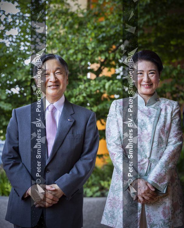 AMSTELVEEN  19 Juni 2026Keizer Nahurito, keizerin Masako van Japan tijdens een boomplant ceremonie in het Japanse Bloesempark tijdens de derde dag van het Japanse staatsbezoek aan Nederland.