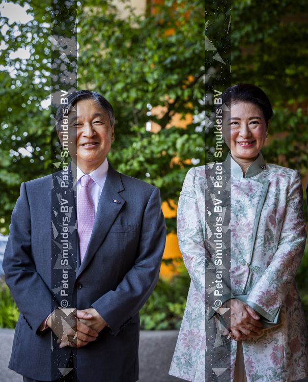 AMSTELVEEN  19 Juni 2026Keizer Nahurito, keizerin Masako van Japan tijdens een boomplant ceremonie in het Japanse Bloesempark tijdens de derde dag van het Japanse staatsbezoek aan Nederland.