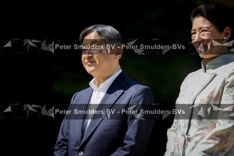 AMSTELVEEN  19 Juni 2026Keizer Nahurito, keizerin Masako van Japan tijdens een boomplant ceremonie in het Japanse Bloesempark tijdens de derde dag van het Japanse staatsbezoek aan Nederland.