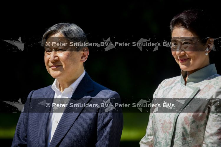 AMSTELVEEN  19 Juni 2026Keizer Nahurito, keizerin Masako van Japan tijdens een boomplant ceremonie in het Japanse Bloesempark tijdens de derde dag van het Japanse staatsbezoek aan Nederland.