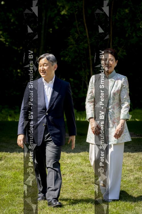 AMSTELVEEN  19 Juni 2026Keizer Nahurito, keizerin Masako van Japan tijdens een boomplant ceremonie in het Japanse Bloesempark tijdens de derde dag van het Japanse staatsbezoek aan Nederland.