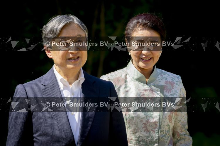 AMSTELVEEN  19 Juni 2026Keizer Nahurito, keizerin Masako van Japan tijdens een boomplant ceremonie in het Japanse Bloesempark tijdens de derde dag van het Japanse staatsbezoek aan Nederland.