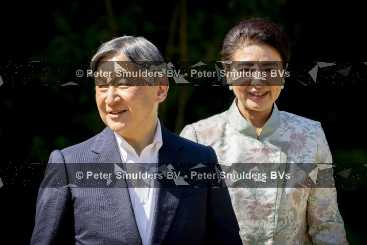 AMSTELVEEN  19 Juni 2026Keizer Nahurito, keizerin Masako van Japan tijdens een boomplant ceremonie in het Japanse Bloesempark tijdens de derde dag van het Japanse staatsbezoek aan Nederland.