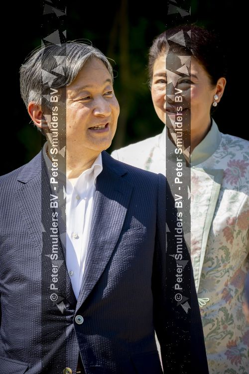 AMSTELVEEN  19 Juni 2026Keizer Nahurito, keizerin Masako van Japan tijdens een boomplant ceremonie in het Japanse Bloesempark tijdens de derde dag van het Japanse staatsbezoek aan Nederland.