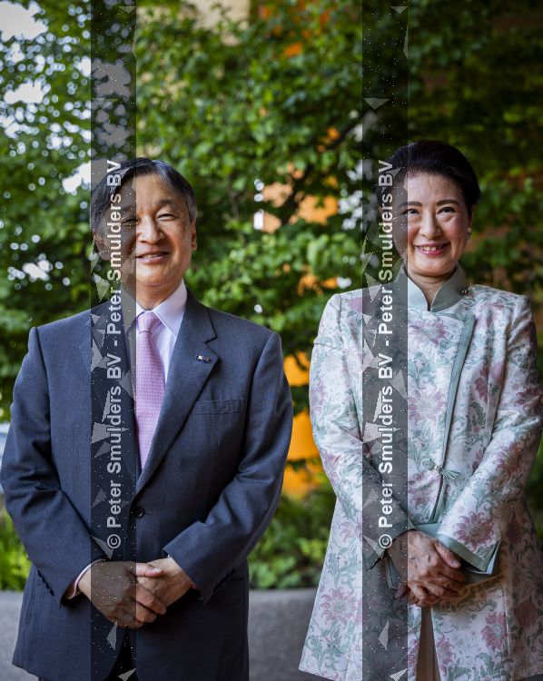 AMSTELVEEN  19 Juni 2026Keizer Nahurito, keizerin Masako van Japan tijdens een boomplant ceremonie in het Japanse Bloesempark tijdens de derde dag van het Japanse staatsbezoek aan Nederland.