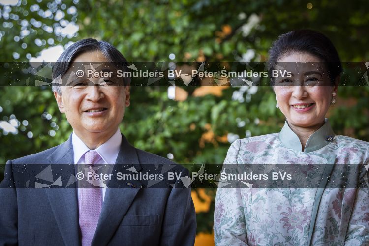 AMSTELVEEN  19 Juni 2026Keizer Nahurito, keizerin Masako van Japan tijdens een boomplant ceremonie in het Japanse Bloesempark tijdens de derde dag van het Japanse staatsbezoek aan Nederland.