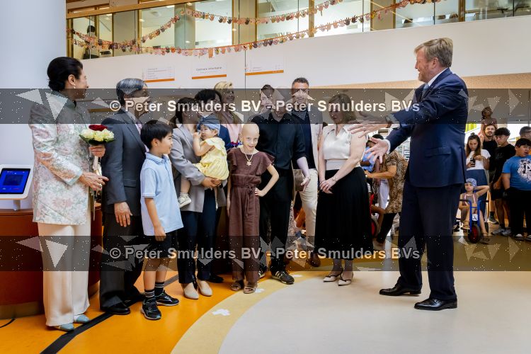 Utrecht, 19 Juni 2026 Keizer Nahurito, keizerin Masako van Japan en Koning Willem-Alexander en Koningin Maxima bezoeken het Prinses Maxima centrum voor kinder oncologie tijdens de derde dag van het Japanse staatsbezoek aan Nederland. 