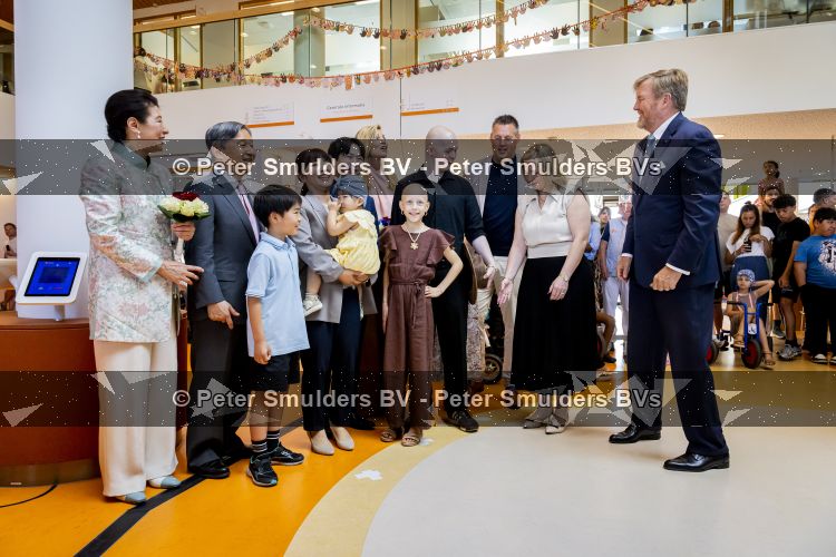 Utrecht, 19 Juni 2026 Keizer Nahurito, keizerin Masako van Japan en Koning Willem-Alexander en Koningin Maxima bezoeken het Prinses Maxima centrum voor kinder oncologie tijdens de derde dag van het Japanse staatsbezoek aan Nederland. 