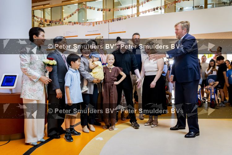 Utrecht, 19 Juni 2026 Keizer Nahurito, keizerin Masako van Japan en Koning Willem-Alexander en Koningin Maxima bezoeken het Prinses Maxima centrum voor kinder oncologie tijdens de derde dag van het Japanse staatsbezoek aan Nederland. 