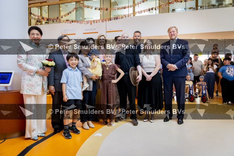 Utrecht, 19 Juni 2026 Keizer Nahurito, keizerin Masako van Japan en Koning Willem-Alexander en Koningin Maxima bezoeken het Prinses Maxima centrum voor kinder oncologie tijdens de derde dag van het Japanse staatsbezoek aan Nederland. 