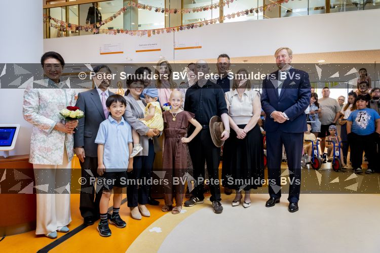 Utrecht, 19 Juni 2026 Keizer Nahurito, keizerin Masako van Japan en Koning Willem-Alexander en Koningin Maxima bezoeken het Prinses Maxima centrum voor kinder oncologie tijdens de derde dag van het Japanse staatsbezoek aan Nederland. 