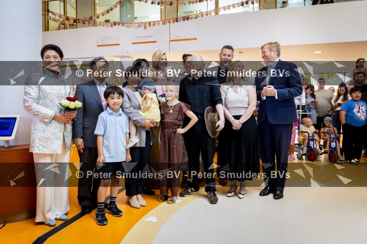 Utrecht, 19 Juni 2026 Keizer Nahurito, keizerin Masako van Japan en Koning Willem-Alexander en Koningin Maxima bezoeken het Prinses Maxima centrum voor kinder oncologie tijdens de derde dag van het Japanse staatsbezoek aan Nederland. 