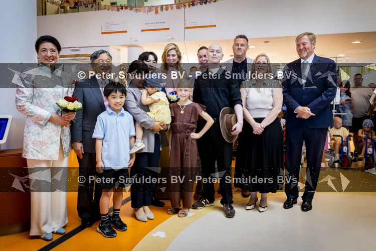 Utrecht, 19 Juni 2026 Keizer Nahurito, keizerin Masako van Japan en Koning Willem-Alexander en Koningin Maxima bezoeken het Prinses Maxima centrum voor kinder oncologie tijdens de derde dag van het Japanse staatsbezoek aan Nederland. 