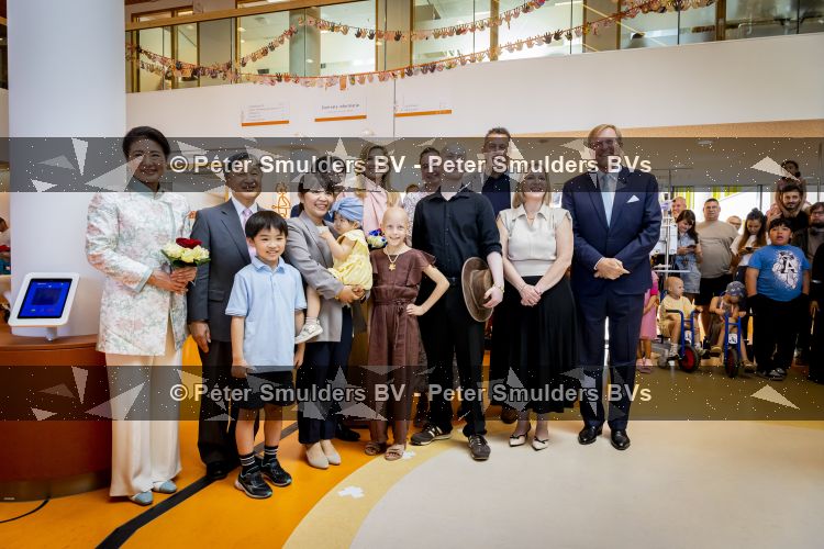 Utrecht, 19 Juni 2026 Keizer Nahurito, keizerin Masako van Japan en Koning Willem-Alexander en Koningin Maxima bezoeken het Prinses Maxima centrum voor kinder oncologie tijdens de derde dag van het Japanse staatsbezoek aan Nederland. 