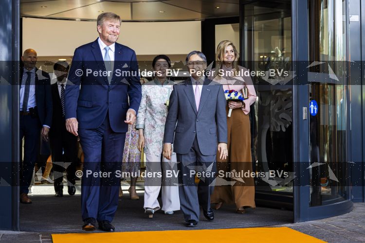 Utrecht, 19 Juni 2026 Keizer Nahurito, keizerin Masako van Japan en Koning Willem-Alexander en Koningin Maxima bezoeken het Prinses Maxima centrum voor kinder oncologie tijdens de derde dag van het Japanse staatsbezoek aan Nederland. 
