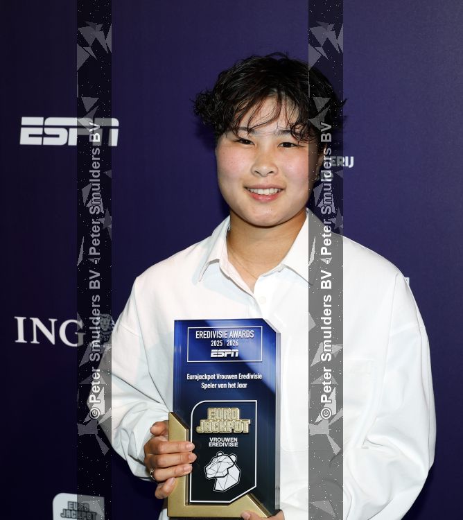 Maarssen 25 mei 2026
Voetballer van het jaar gala in de Fabrique in Maarssen . ESPN organiseert het . Kokona Iwasaki