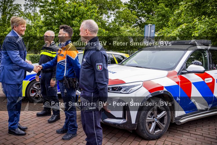 ROERMOND 19 mei 2026 Koning Willem Alexander en Koningin Maxima brengen een streekbezoek aan de gemeenten Maasgouw, Echt-Susteren, Roerdalen en Roermond. Tijdens het streekbezoek bezoekt het paar de schutterij in Wessem, Abdij Lilbosch in Echt, het smalste stukje Nederland in Illikhoven en Roermond, 19 Mei 2026. 