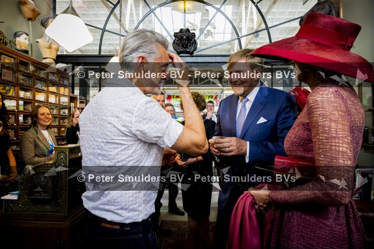 ROERMOND 19 mei 2026 Koning Willem Alexander en Koningin Maxima brengen een streekbezoek aan de gemeenten Maasgouw, Echt-Susteren, Roerdalen en Roermond. Tijdens het streekbezoek bezoekt het paar de schutterij in Wessem, Abdij Lilbosch in Echt, het smalste stukje Nederland in Illikhoven en Roermond, 19 Mei 2026. 