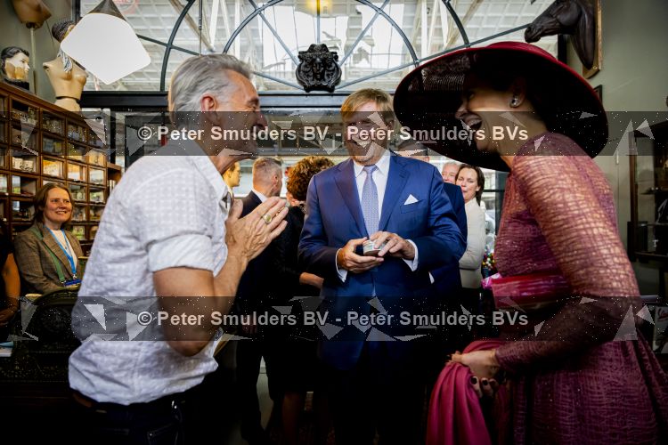 ROERMOND 19 mei 2026 Koning Willem Alexander en Koningin Maxima brengen een streekbezoek aan de gemeenten Maasgouw, Echt-Susteren, Roerdalen en Roermond. Tijdens het streekbezoek bezoekt het paar de schutterij in Wessem, Abdij Lilbosch in Echt, het smalste stukje Nederland in Illikhoven en Roermond, 19 Mei 2026. 