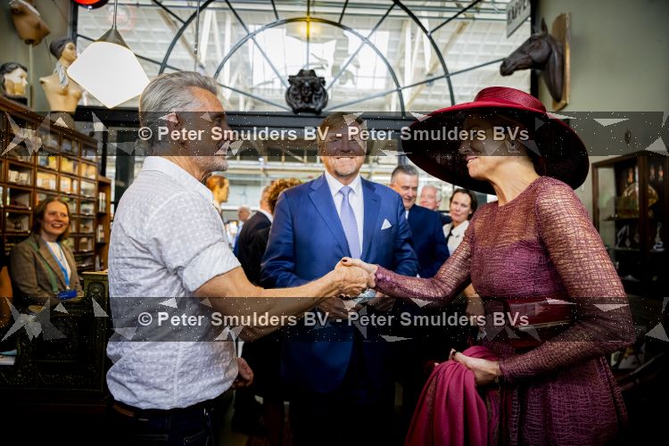 ROERMOND 19 mei 2026 Koning Willem Alexander en Koningin Maxima brengen een streekbezoek aan de gemeenten Maasgouw, Echt-Susteren, Roerdalen en Roermond. Tijdens het streekbezoek bezoekt het paar de schutterij in Wessem, Abdij Lilbosch in Echt, het smalste stukje Nederland in Illikhoven en Roermond, 19 Mei 2026. 