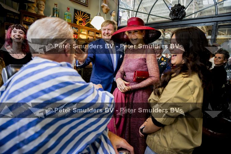 ROERMOND 19 mei 2026 Koning Willem Alexander en Koningin Maxima brengen een streekbezoek aan de gemeenten Maasgouw, Echt-Susteren, Roerdalen en Roermond. Tijdens het streekbezoek bezoekt het paar de schutterij in Wessem, Abdij Lilbosch in Echt, het smalste stukje Nederland in Illikhoven en Roermond, 19 Mei 2026. 