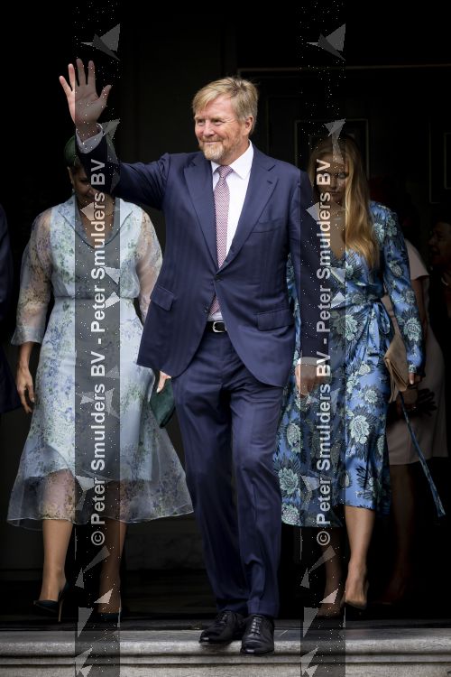 DEN HAAG 30 juni 2026 Koning Willem-Alexander, Koningin Maxima en Prinses Amalia is aanwezig bij de buitengewone vergadering van de Raad van State ter gelegenheid van het afscheid van de heer Thom de Graaf als vice-president.