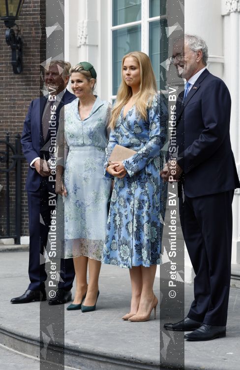 Den Haag 30 juni 2026
Koning Willem Alexander Koningin Maxima en prinses Amalia bij afscheid van Thom de Graaf in raad v State .