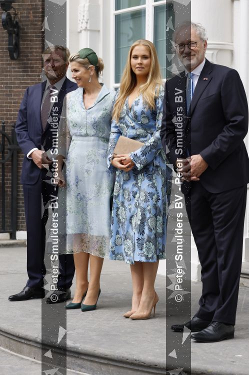 Den Haag 30 juni 2026
Koning Willem Alexander Koningin Maxima en prinses Amalia bij afscheid van Thom de Graaf in raad v State .