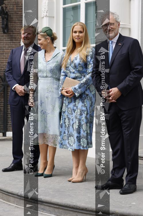 Den Haag 30 juni 2026
Koning Willem Alexander Koningin Maxima en prinses Amalia bij afscheid van Thom de Graaf in raad v State .